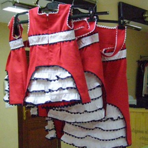 Vestidos rojos, tallas 2, 4 y 7 años (trasero) (2)
