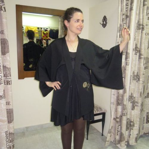 Kimono confeccionado con seda japonesa (1)
