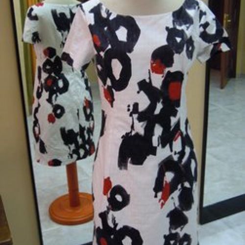 Vestido estampado (delantero)