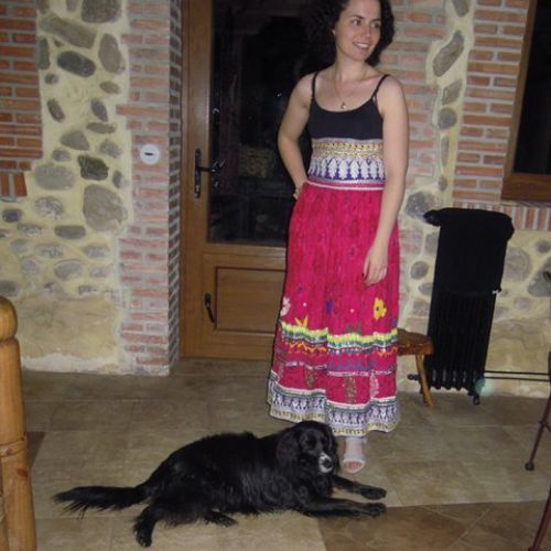 Falda étnico vintage estilo boho chic confeccionada con telas de Afganistán