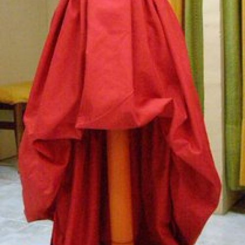 Falda de fiesta abullonada, delantero (1)