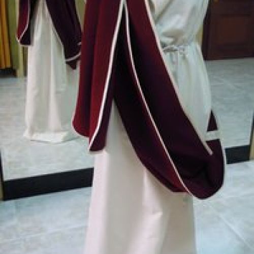 1  Toga romana de chica para su uso en Las Guerras Cántabras (delantero)