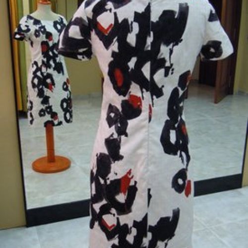 Vestido estampado (trasero)
