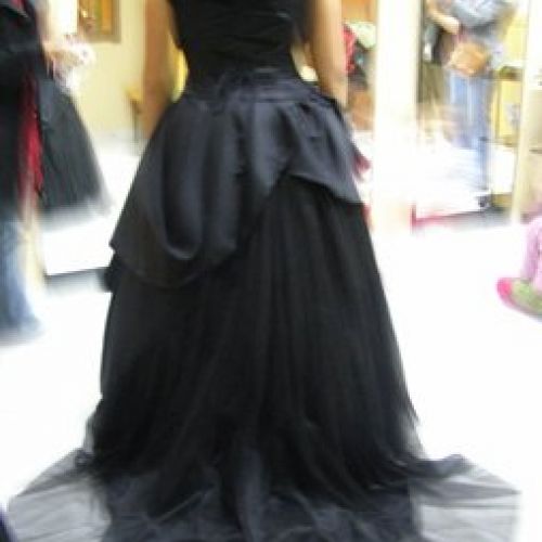 Vestido negro de novia (6) (Confeccionado en el año 2012)