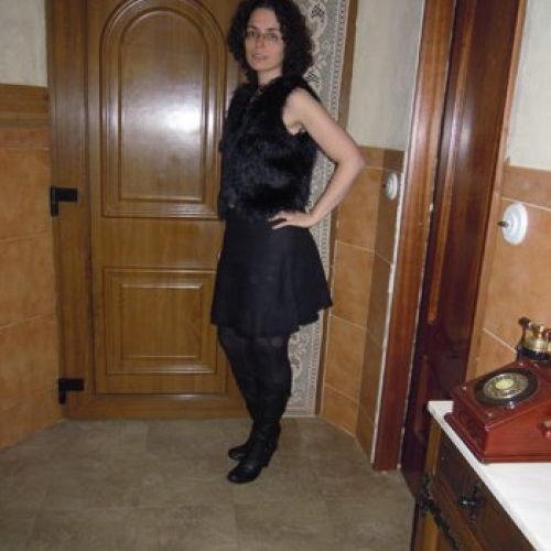 Chaleco de pelo de conejo de angora (delantero)