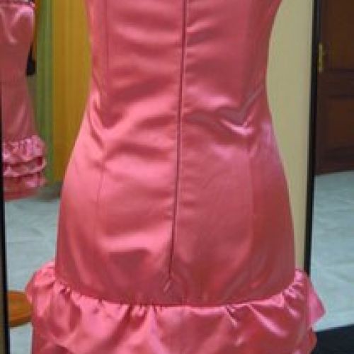 Vestido palabra de honor (trasero)