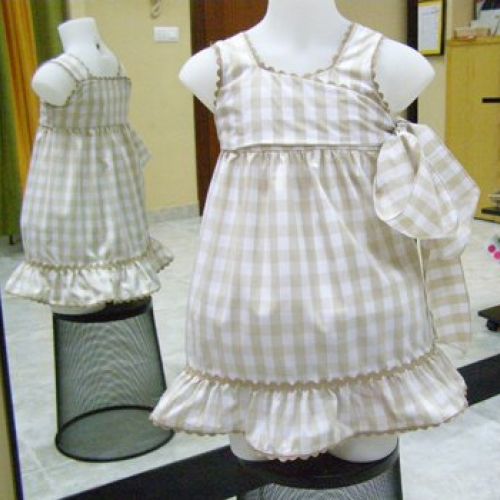 Vestido cuadros (delantero)