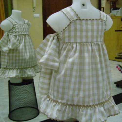 Vestido cuadros (trasero)