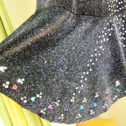 Maillot Lluvia Plateada. Detalle falda